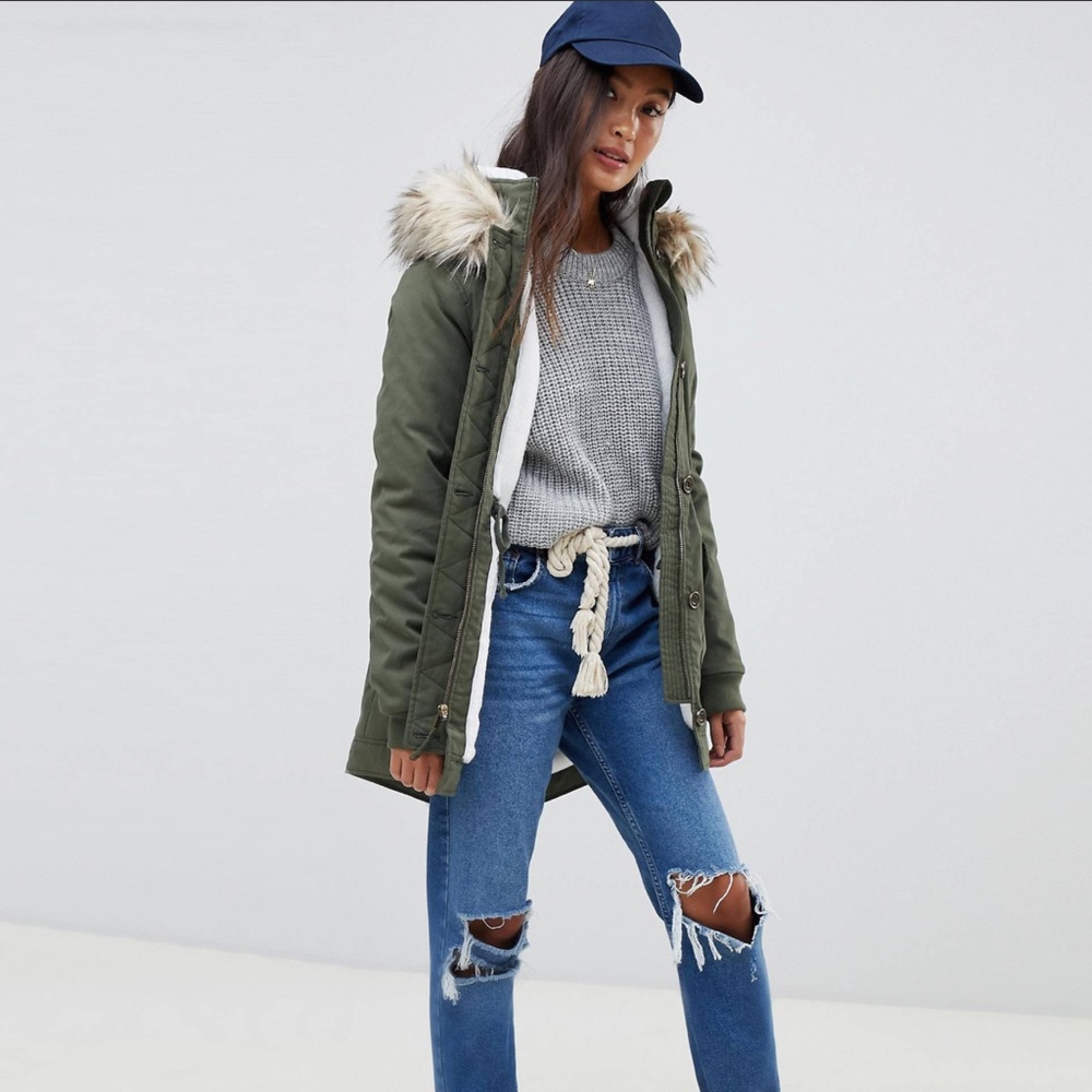 Hollister parka jacket